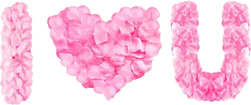 HongyiTime 1200 PCS Pétalos de Rosa de Seda Artificial Decoración para Noche Romántica, Boda, Evento, Fiesta, Decoración, Pétalos de Rosa Color Rosa