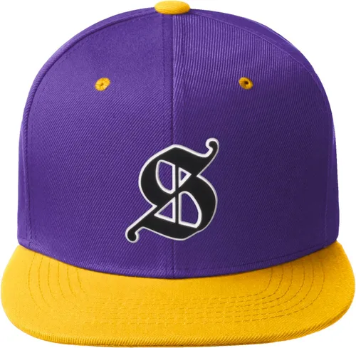 Miniatura 107 de Daxton Gorra clásica con visera de billete plano con letras del alfabeto inglés antiguo de la A a la Z