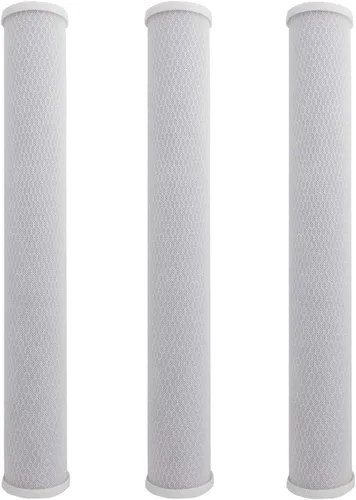 Miniatura 10 de Tier1 Cartucho de repuesto de filtro de agua de bloque de carbono para toda la casa de 0.5 micrones, 20 pulgadas x 2.5 pulgadas, compatible