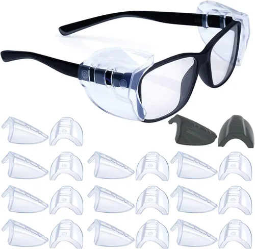 Miniatura 17 de Protectores laterales para gafas, protectores laterales deslizables, tamaño L se adapta a marcos de gafas medianos a grandes, tamaño M se adapta a