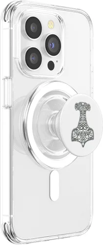 Miniatura 3 de God of Thunder Thor Hammer Mjölnir Mitología nórdica Vikings PopSockets MagSafe PopGrip para iPhone