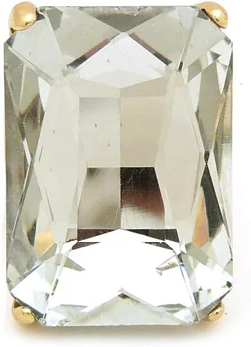 Miniatura 4 de Fashion 21 Anillo elástico de piedra colorida de cristal extra grande para mujer