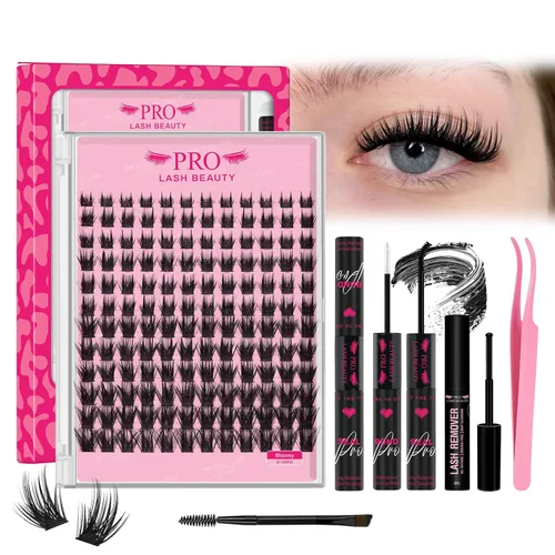 Miniatura 16 de Extensiones de pestañas postizas en abanico 6D-D-0.10-0.50 pulgadas, extensiones de pestañas postizas de volumen con tallo largo .07 .10, abanicos