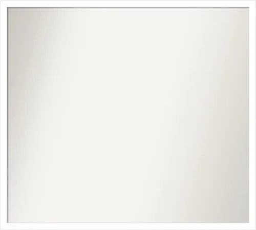 Miniatura 834 de Amanti Art Espejo de baño blanco para sobre el fregadero, 32 x 45 pulgadas, espejo de tocador rectangular blanco esbelto, marco de madera moderno