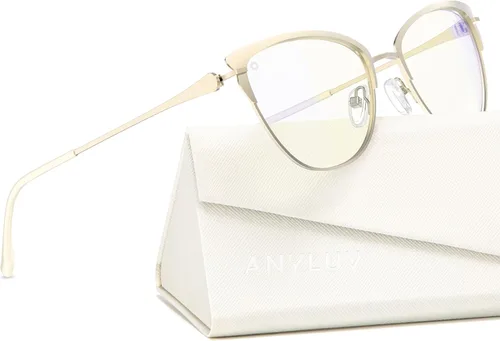 Miniatura 42 de ANYLUV Gafas de luz azul para mujeres y hombres, lentes de bloqueo de luz azul para mujer, anteojos de computadora antifatiga ocular
