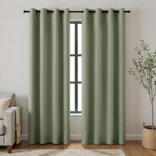 Miniatura 185 de Cortinas opacas de 72 pulgadas extra anchas para dormitorio, puerta corrediza de vidrio y patio, 2 paneles con ojales para oscurecer ventana grande