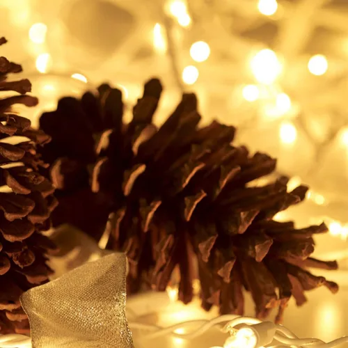 Miniatura 4 de HISHINY Juego de 100 luces de Navidad, mini luces transparentes de 32 pies, alambre blanco, para árbol de Navidad, decoración de Navidad, decoración