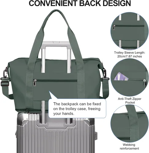 Miniatura 5 de Bolsa de viaje - 3, A6-verde, Bolsa de viaje