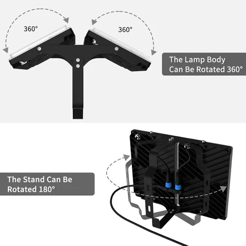 Miniatura 3 de Luz de inundación LED de 400 W, luces de seguridad súper brillantes para exteriores de 40000 lm con ángulo de iluminación más amplio, luz blanca