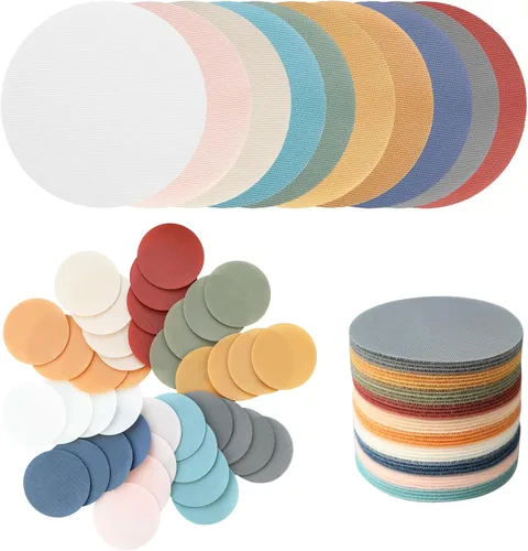 MAXECHO 40 marcadores circulares multicolor de 5 pulgadas – Puntos de alfombra para decoración de aula, asientos flexibles, escuela primaria,