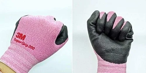 Miniatura 3 de 3M KOR - Guantes de trabajo recubiertos de espuma de nitrilo para mujer, guantes de nailon de seguridad, transpirables, agarre fino, lavables a