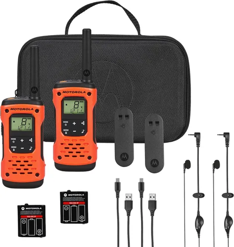 Miniatura 6 de Motorola Solutions, Radios portátiles FRS, T605_H2O, Talkabout, radios bidireccionales impermeables Walkie Talkie Preparación de emergencia