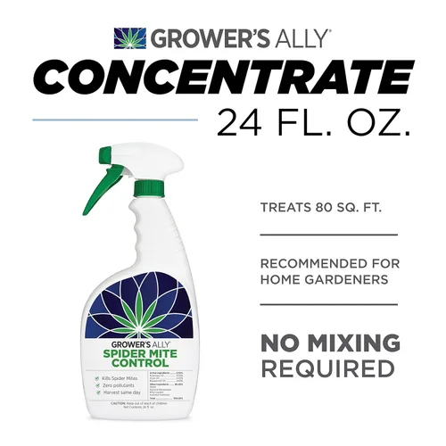Miniatura 6 de Grower's Ally Spray para Ácaros Araña - Insecticida Listo para Usar contra Insectos y Ácaros Araña para Plantas de Interior y Exterior - Spray