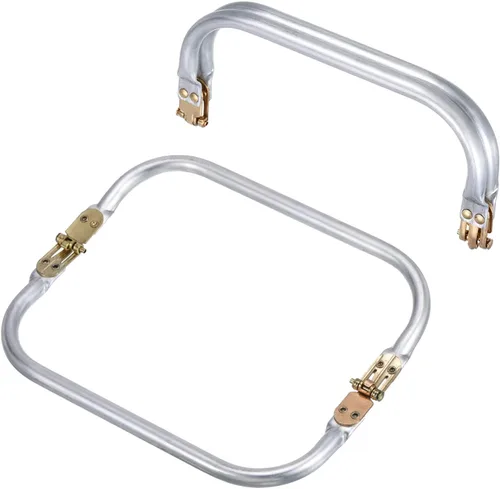 Miniatura 10 de uxcell Marco de metal para bolso, 2 unidades, marco de bloqueo rectangular de 5.9 pulgadas, cierre de cierre de beso, accesorios de repuesto