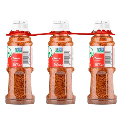 Miniatura 2 de Tajin Clásico - Auténtica mezcla de especias de chile mexicano y lima para frutas, aperitivos, tacos y cócteles, potenciador de sabor picante, 5