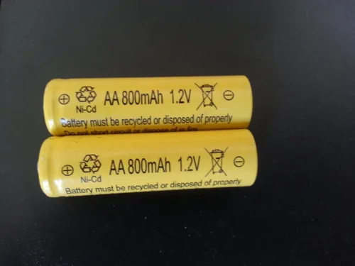 Miniatura 2 de 10 piezas conjunto AA NiCd Ni-Cd 800mAh 1.2V batería recargable para luces solares