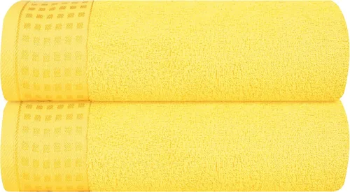 Miniatura 74 de GLAMBURG Juego de 2 toallas de baño de gran tamaño 100% algodón, 28 x 55 pulgadas, ultra suaves, altamente absorbentes, compactas, de secado rápido