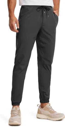 CRZ YOGA Pantalones deportivos de golf elásticos en 4 direcciones con bolsillos de 30 pulgadas para hombre, pantalones de trabajo, gimnasio,