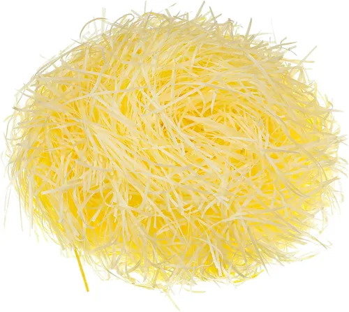 Miniatura 17 de Zonon Cesta de pasto de Pascua de 17 onzas, trituradores de papel de rafia, relleno de papel de rafia, para embalaje de regalo, caza de huevos