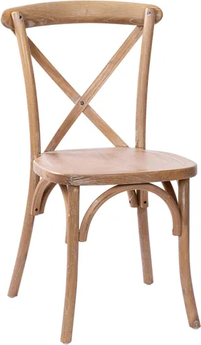 Flash Furniture Advantage Medium con silla X-Back de grano blanco Grano blanco medio
