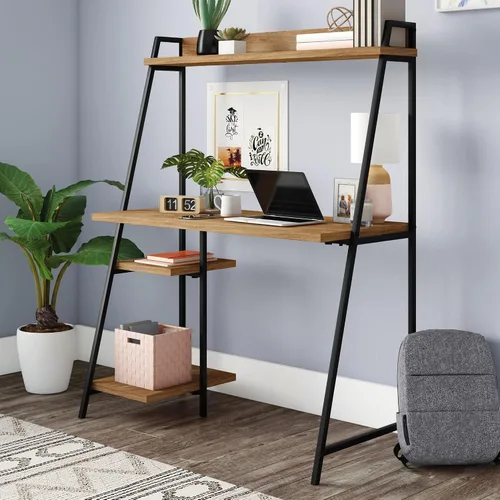 Miniatura 7 de Sauder North Avenue Escritorio para computadora con gabinete, L: 43.07" x W: 20.16" x H: 54.21", Mango Sindoori