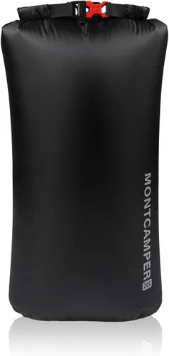 CORDURA Bolsa seca impermeable de 20 litros – Saco resistente IPX6 con silbato de supervivencia para kayak, camping, navegación, playa – Mochila