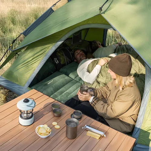 Miniatura 7 de Night Cat Tiendas emergentes instantáneas para 2-3 personas con lona de huella, fácil instalación, tienda de campaña con sobretecho de doble capa