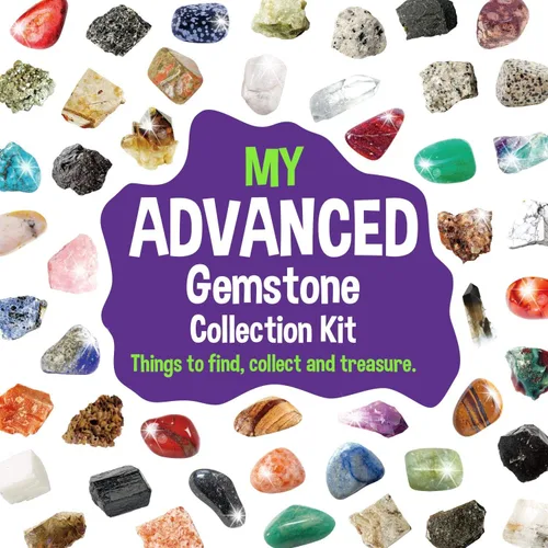 Miniatura 2 de Colección de rocas 48 piezas, kit de educación de rocas y minerales con piedras preciosas para niños, kit de gemas de geología con ojo de tigre