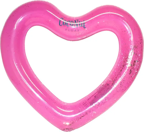 Miniatura 10 de CocoNut Float Glitter Heart Pool Floats – Inflatable Pool Rings – Durable Long Lasting Lounge Tubes and Water Toys – Fun Decoration for Parties