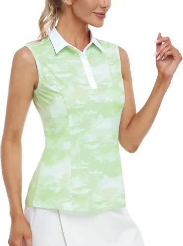 Hiverlay Women Golf Shirts Polo Shirts for Women UPF 50+ Lightweight Quick-Dry Collared Tennis Daily Shirts Work Tops