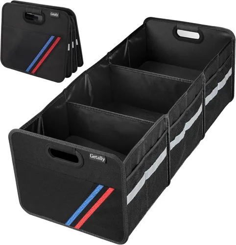 Miniatura 7 de Organizador de maletero para automóvil, organizador plegable para maletero con múltiples bolsillos, organizador de almacenamiento de 3
