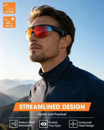 Miniatura 2 de Mingtawn Gafas inteligentes con cámara 4K HD antivibración y altavoces estéreo 3D Gafas de sol deportivas polarizadas UV400 Gafas de sol AI