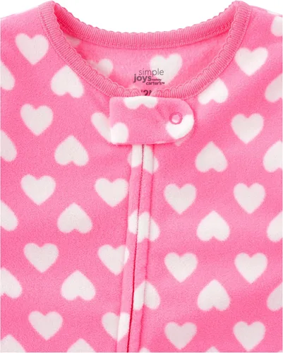 Miniatura 2 de Simple Joys by Carters Pijama de forro de vellón resistente al fuego para niñas pequeñas y bebés paquete de 3
