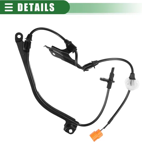 Miniatura 6 de Motoforti Sensor de velocidad ABS delantero izquierdo derecho para Acura TL 2004-2008, goma, No.57450SEPA01/57455SEPA01, negro, 2