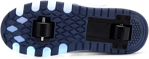 Miniatura 5 de HHSTS Zapatos para niños – Nuevos mejorados con ruedas zapatos de luz LED de colores patines rodantes brillantes zapatos de patinar regalos simples