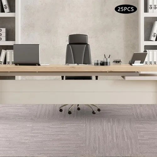 Miniatura 9 de Azulejos de espuma estampada de 0.4 pulgadas de grosor, 24 x 24 pulgadas, 25 piezas, suelo protector estilo grano de madera, para el hogar