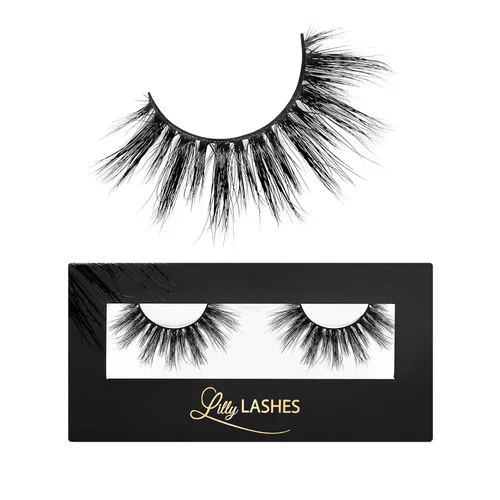 Miniatura 9 de Lilly Lashes Doha Pestañas de visón 3D, la Lilly Lash original para un aspecto esponjoso y natural, pestañas reutilizables hasta 25 veces, pestañas
