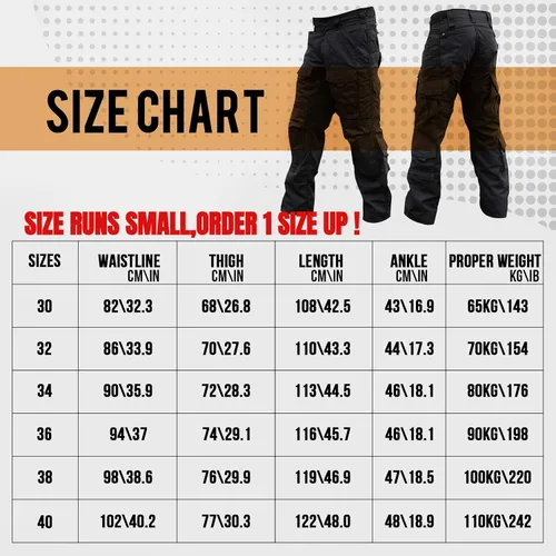 Miniatura 5 de PIONS Pantalones tácticos impermeables para hombre, pantalones de senderismo multifuncionales, rodillera duradera con múltiples bolsillos