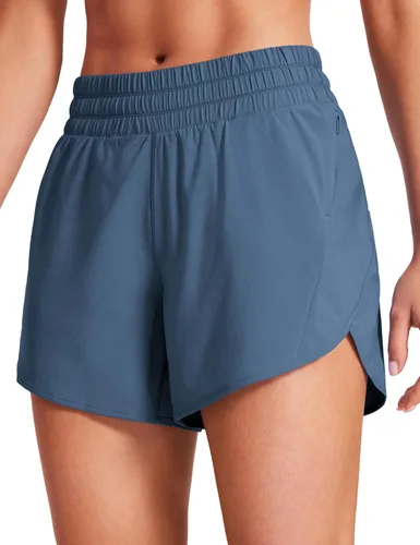 Miniatura 11 de CRZ YOGA Dolphin - Pantalones cortos deportivos para mujer de 5 pulgadas, cintura media, secado rápido, para correr, entrenamiento, gimnasio, pista
