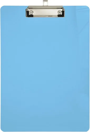 Portapapeles acrílico azul cielo claro tamaño A4 12.x 9 pulgadas con clip de perfil bajo para enseñar enfermeras laboratorio médico Azul claro