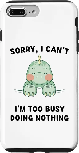 Miniatura 11 de iPhone 16 Sorry, I Can't I'm Too Busy Doing Nothing Sleeping Dinosaur Case