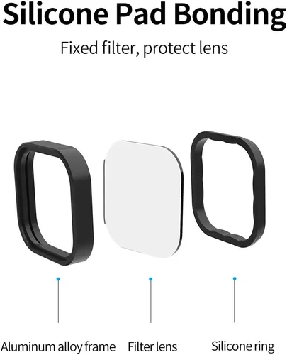Miniatura 3 de TELESIN Paquete de 4 filtros de lente CPL ND8 ND16 ND32 compatibles con GoPro Hero 12 Hero 11 Hero 10 Hero 9 negro, densidad neutra y kit de filtro