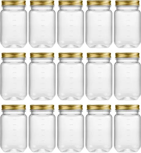 Miniatura 12 de Novelinks - Recipientes de plástico transparente (16 onzas)
