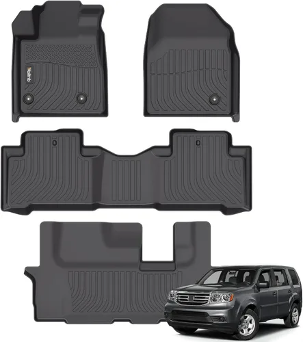 Miniatura 86 de Tapetes de piso para todo clima y forro de carga con respaldo para Chevrolet Suburban de 7 asientos 2021-2025 / GMC Yukon XL de 7 asientos