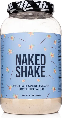 NAKED Shake - Polvo de Proteína de Vainilla - Batido de Proteína a Base de Plantas con Aceite MCT, Sin Gluten, Sin Soja, Sin OGM ni Edulcorantes