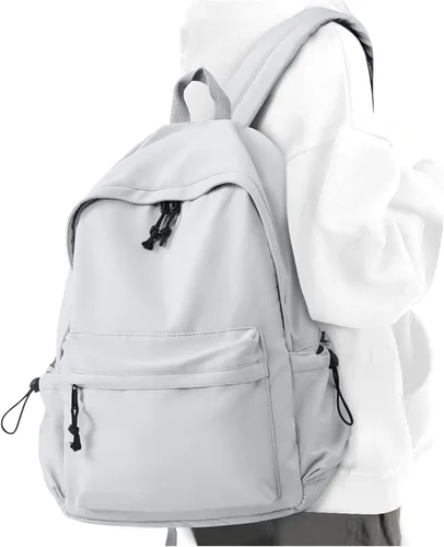 Miniatura 8 de Mochila escolar negra, bonita mochila para la escuela, adolescentes, niños, mochila ligera para mujeres y hombres, Negro, Mochilas Daypack