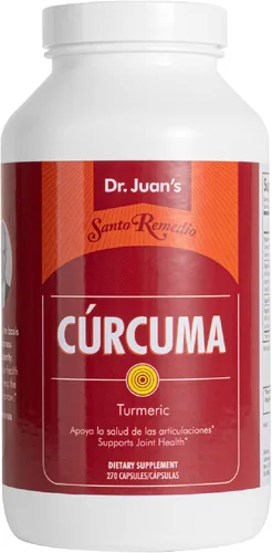 Santo Remedio Cúrcuma, apoya la salud de las articulaciones y la respuesta inflamatoria saludable al ejercicio, sin gluten, vegetariana, sin