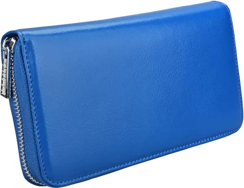 Miniatura 4 de Easyoulife Cartera de cuero genuino para mujer con tarjetero RFID seguro 36 ranuras