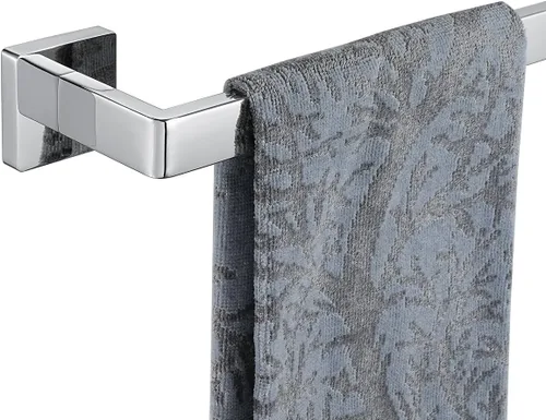 Miniatura 9 de JQK Barra de Toalla Dorada, Toallero de 32.36 Pulgadas con Bordes Redondeados, Montaje en Pared de Acero Inoxidable 304 para Baño, Longitud Útil