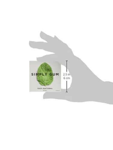 Miniatura 7 de Goma de Mascar Natural Surtida de Simply Gum, sin OGM, Vegana, 6 paquetes (90 piezas), incluye Menta, Canela, Jengibre, Hinojo, Café, Arce